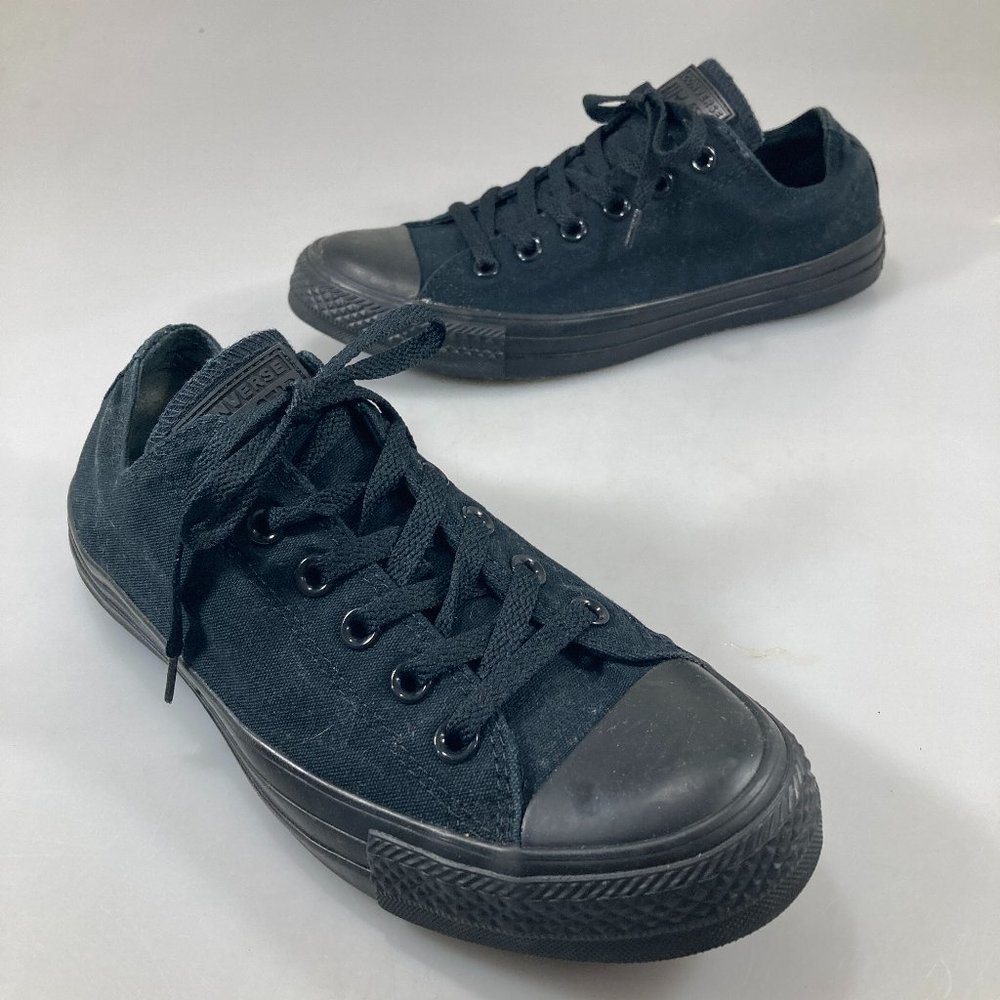Converse All Star 9.5 Black Canvas Sneakers Low-Top Gym Shoes